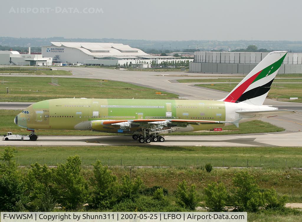 F-WWSM, 2008 Airbus A380-861 C/N 016, C/n 016 - Without registration...