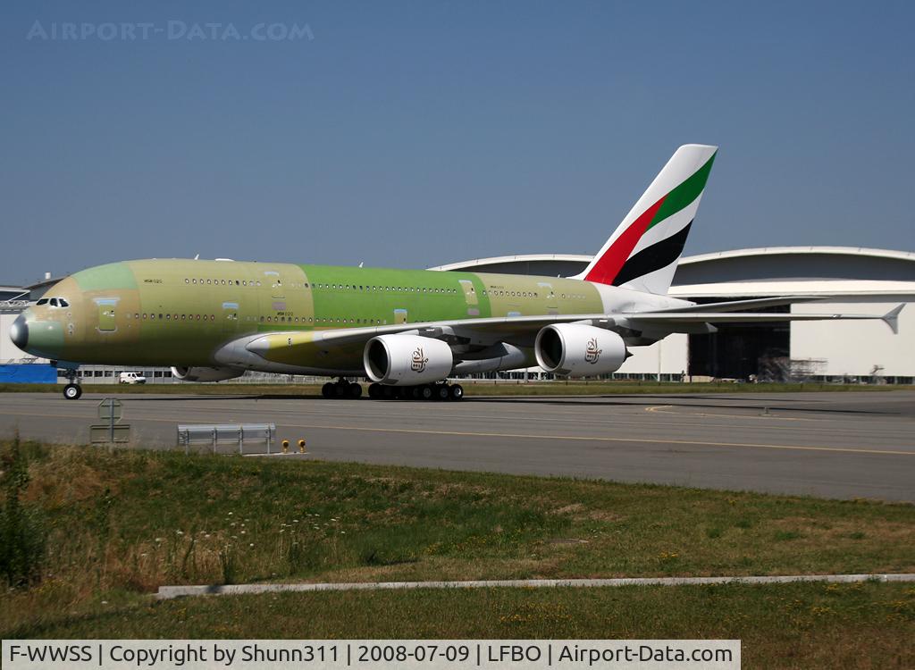 F-WWSS, 2008 Airbus A380-861 C/N 020, C/n 020 - For Emirates A6-EDD