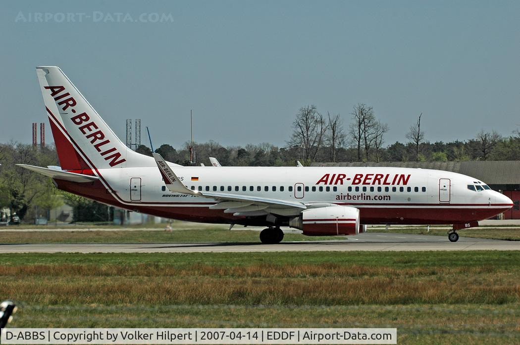 D-ABBS, 2001 Boeing 737-76N C/N 28654, Air Berlin