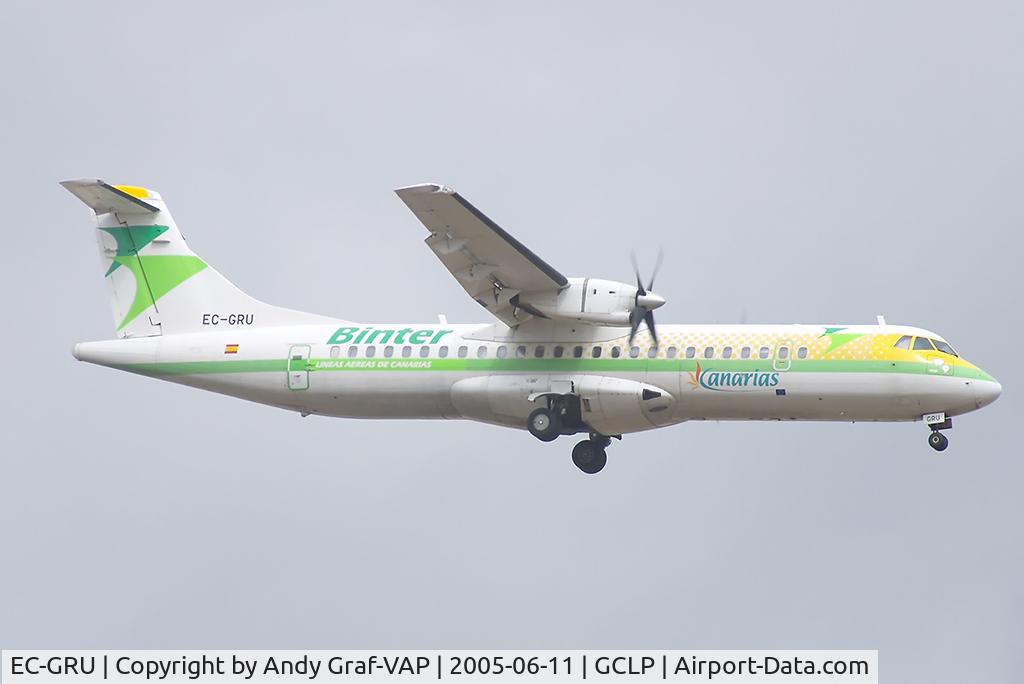 EC-GRU, 1996 ATR 72-202 C/N 493, Binter Canarias ATR72
