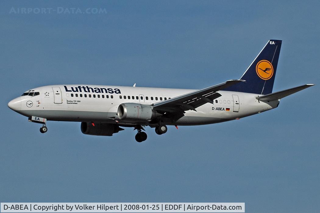 D-ABEA, 1990 Boeing 737-330 C/N 24565, Lufthansa
