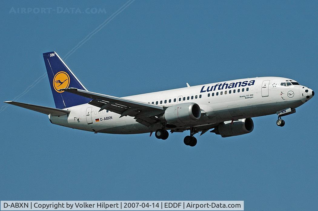 D-ABXN, 1987 Boeing 737-330 C/N 23872, Lufthansa