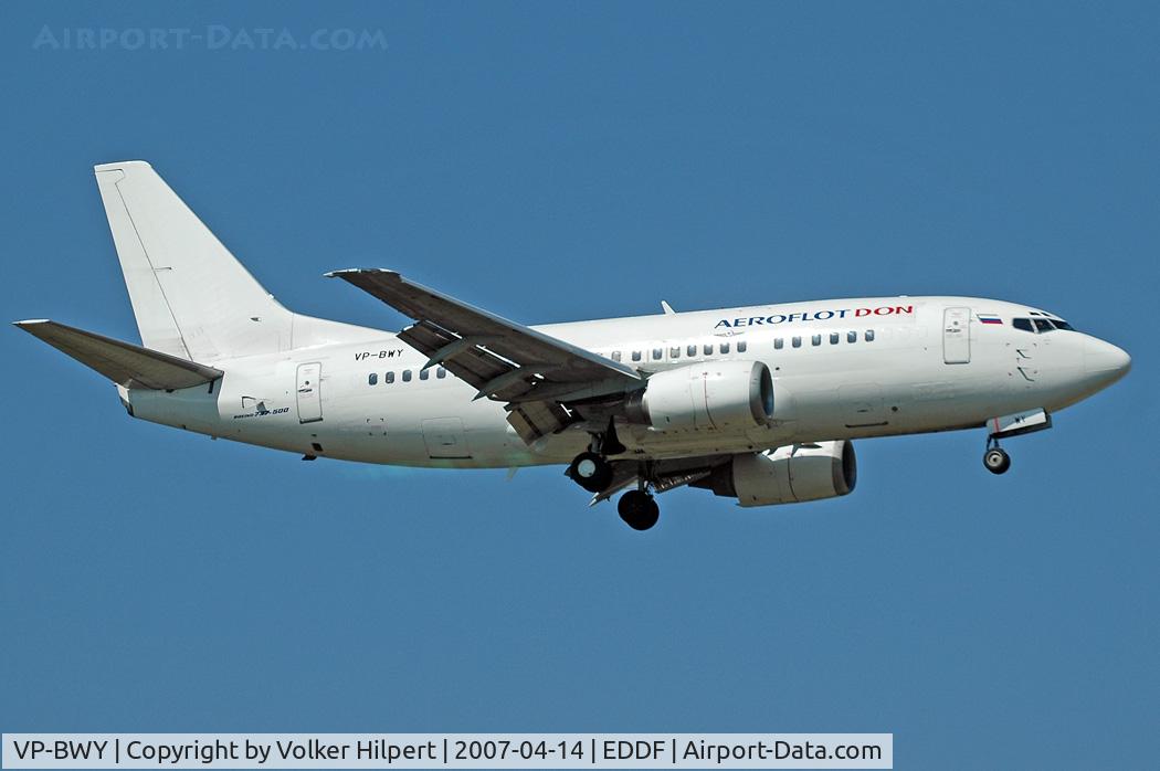VP-BWY, Boeing 737-528 C/N 27305/2574, ex Air France