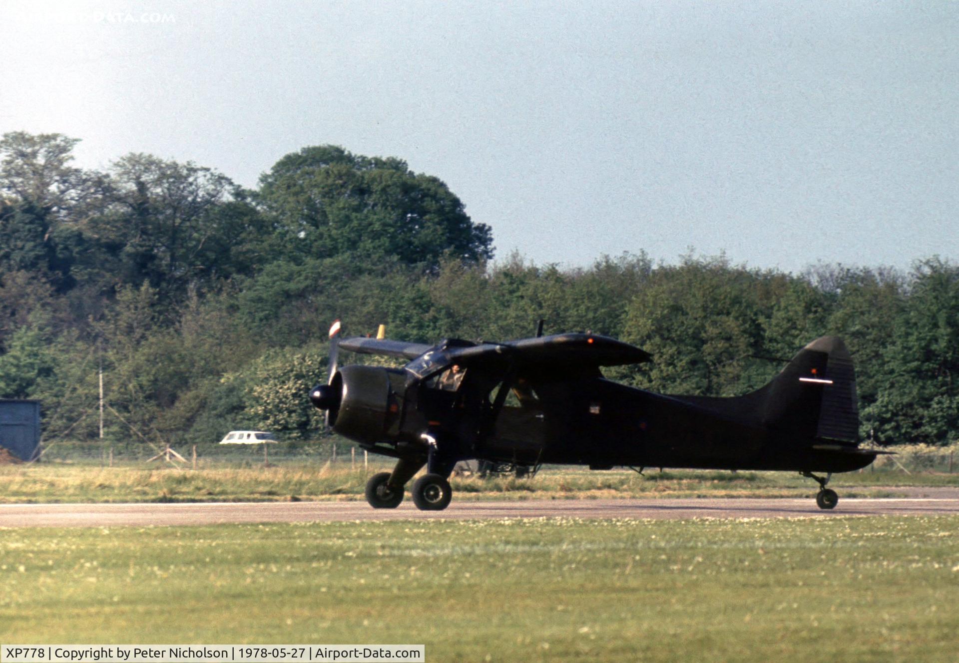 XP778, 1961 De Havilland Canada DHC-2 Beaver AL.1 C/N 1449, Beaver AL.1 of the Army Air Corps at the 1978 Bassingbourn Airshow.