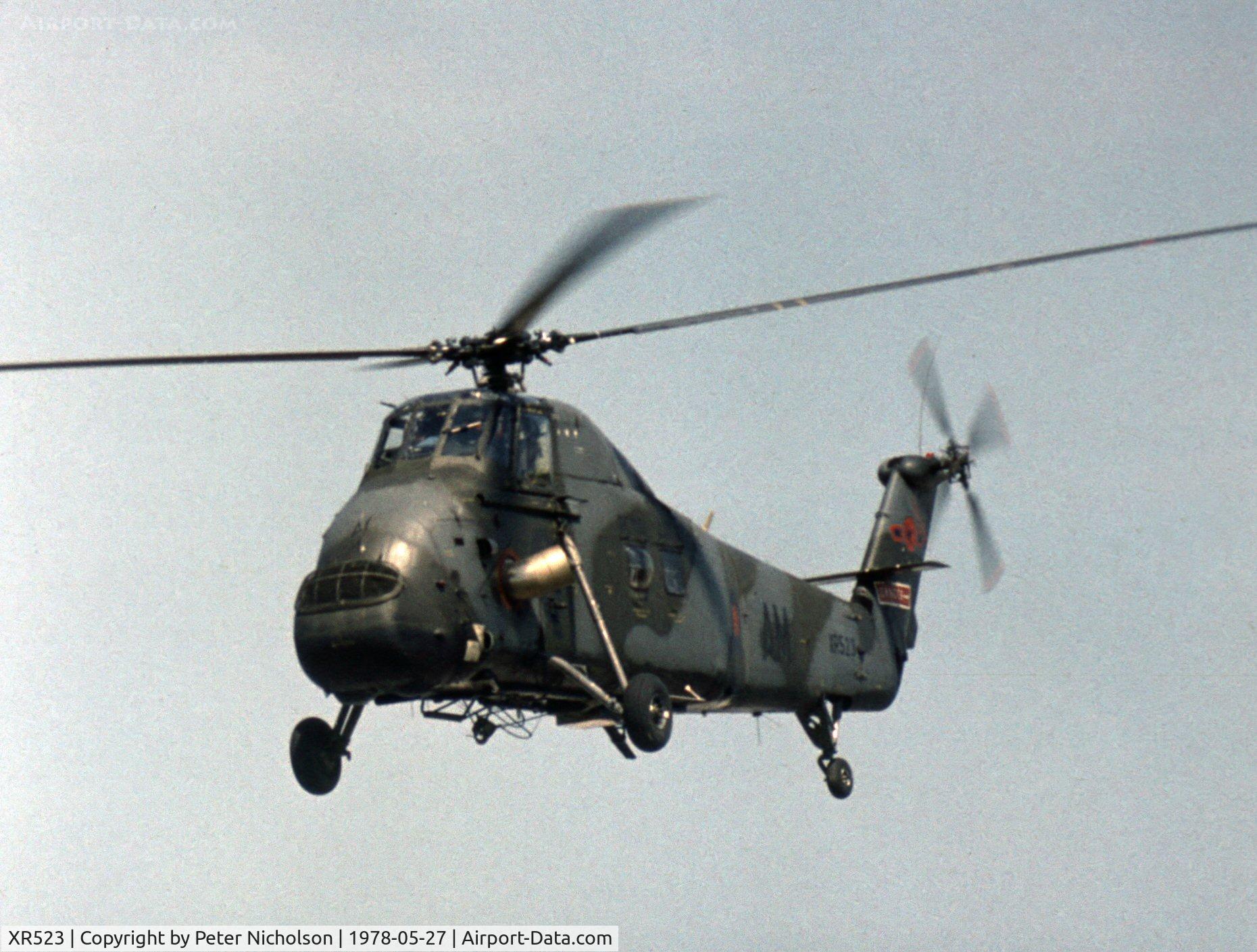 XR523, 1964 Westland Wessex HC.2 C/N WA145, Wessex HC.2 of 72 Squadron on display at the 1978 Bassingbourn Airshow.