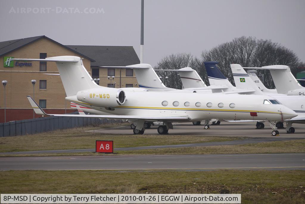 8P-MSD, 2006 Gulfstream Aerospace GV-SP (G550) C/N 5137, G550 at Luton