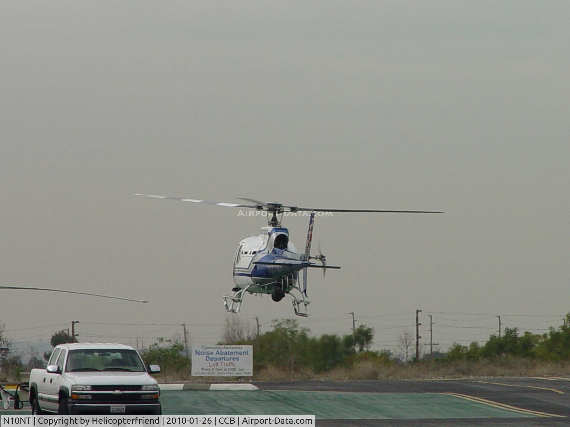 N10NT, 2002 Eurocopter AS-350B-2 Ecureuil Ecureuil C/N 3590, Sliding into her parking trailer
