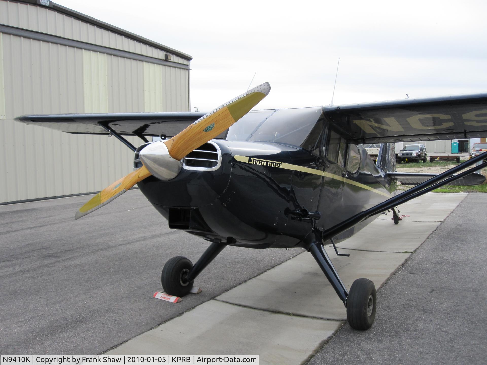 N9410K, 1947 Stinson 108-2 Voyager C/N 108-2410, N9410K ready to fly