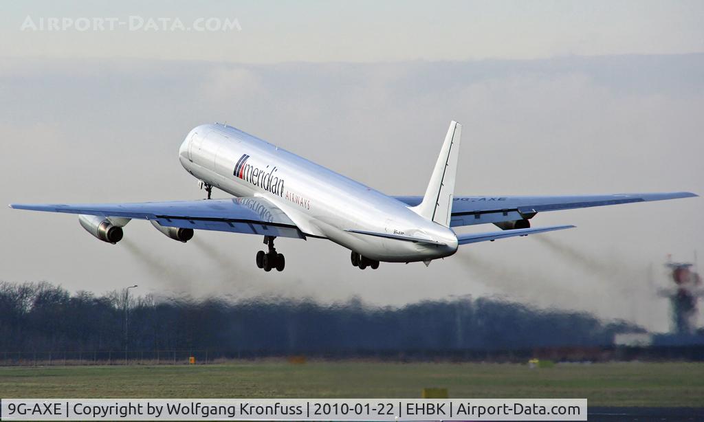 9G-AXE, 1969 Douglas DC-8-63 C/N 46041, Meridian Airways