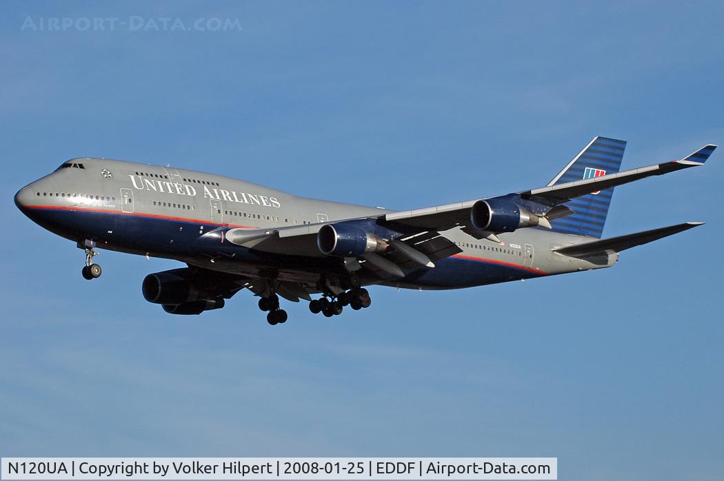 N120UA, 1999 Boeing 747-422 C/N 29166, United Airlines