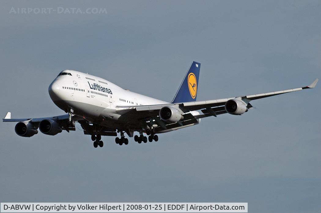 D-ABVW, 1999 Boeing 747-430 C/N 29493, Lufthansa