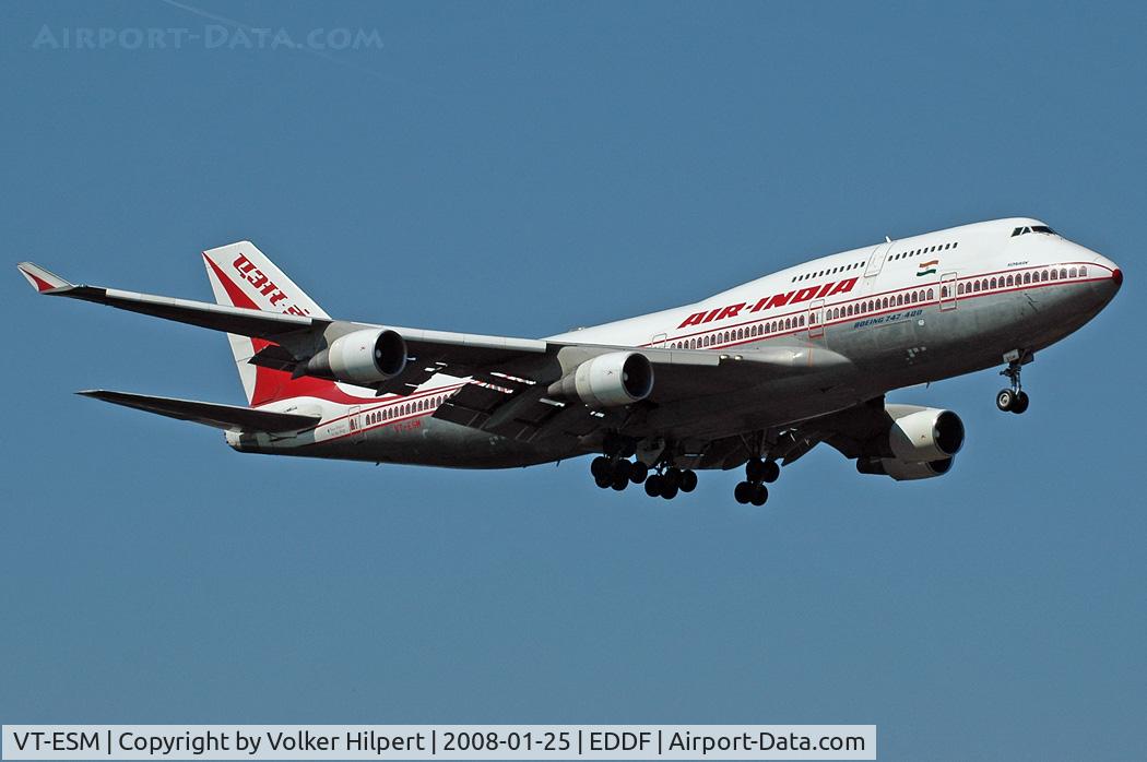 VT-ESM, 1993 Boeing 747-437 C/N 27078, Air India