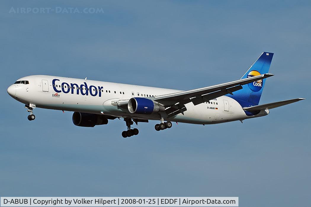 D-ABUB, 1992 Boeing 767-330/ER C/N 26987, Condor without winglets
