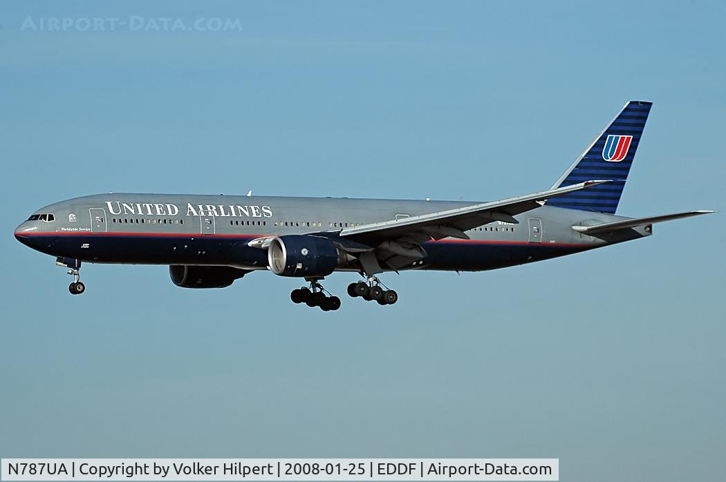 N787UA, 1997 Boeing 777-222 C/N 26939, United Airlines