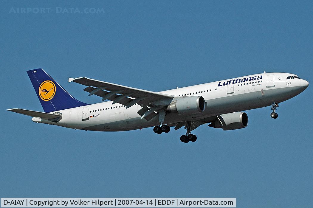 D-AIAY, 1990 Airbus A300B4-605R C/N 608, Lufthansa