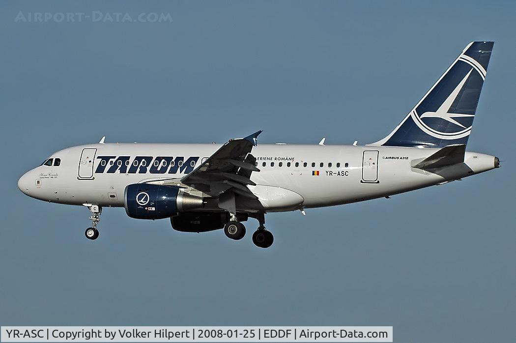 YR-ASC, 2007 Airbus A318-121 C/N 3220, Tarom