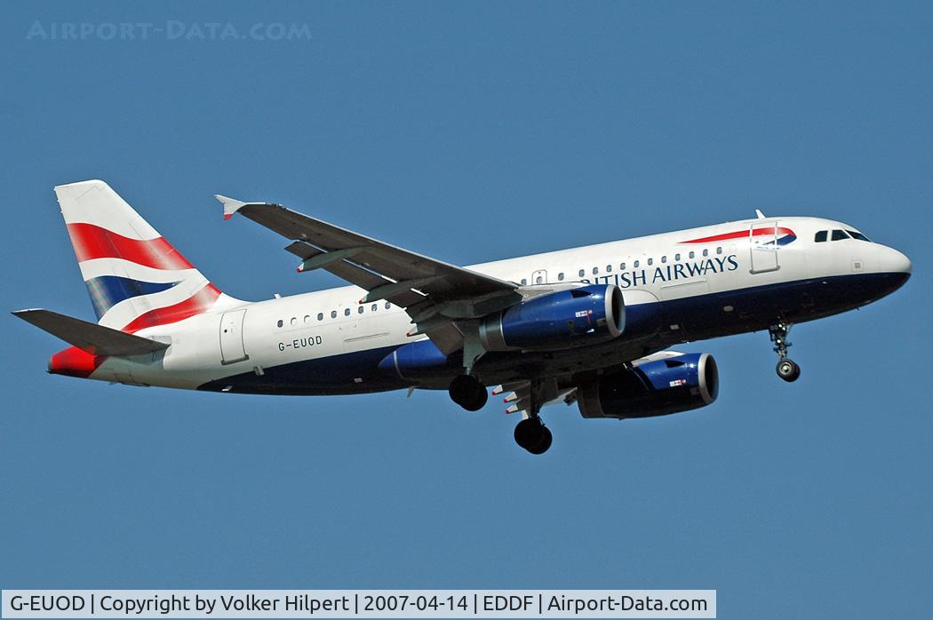 G-EUOD, 2001 Airbus A319-131 C/N 1558, British Airways