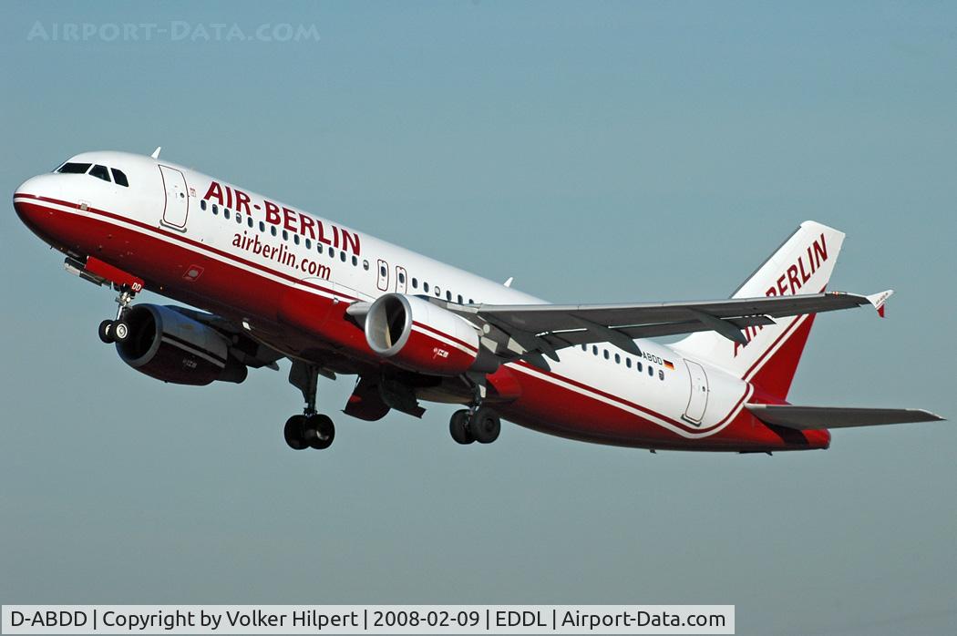 D-ABDD, 2006 Airbus A320-214 C/N 2685, at dus