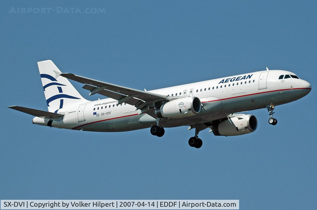 SX-DVI, 2007 Airbus A320-232 C/N 3074, Aegean