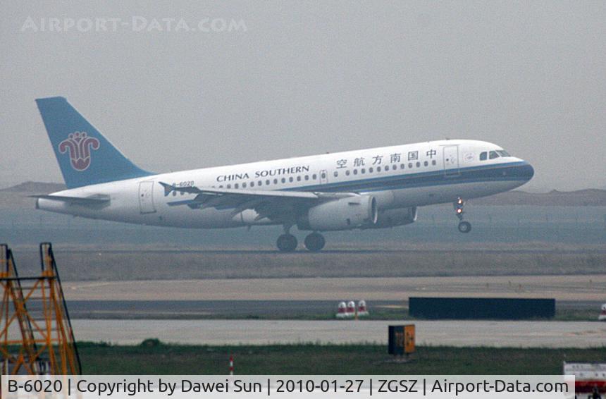 B-6020, 2003 Airbus A319-132 C/N 2004, China Southern