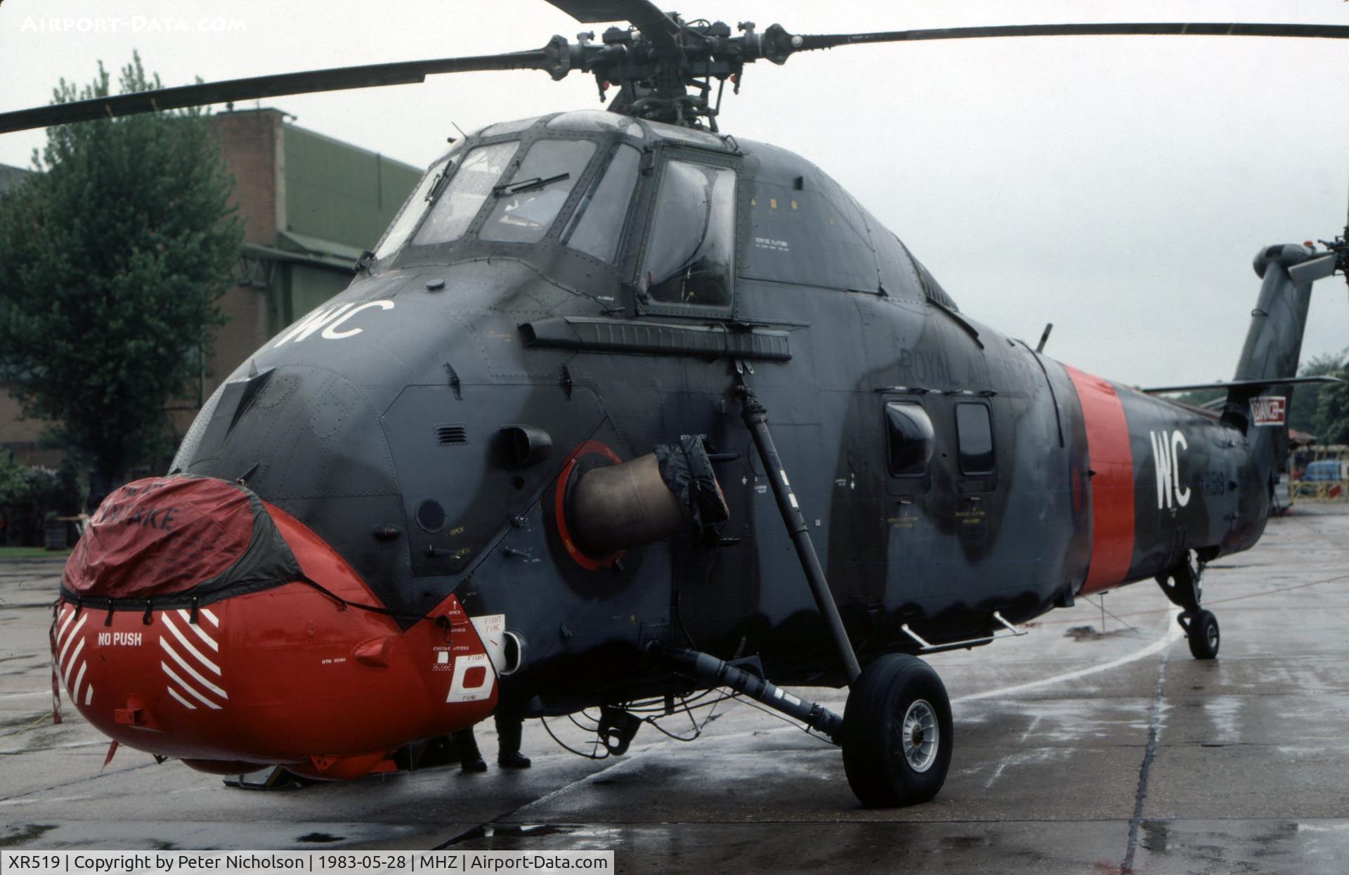 XR519, 1964 Westland Wessex HC.2 C/N WA141, Wessex HC.2 of 2 Flying Training School on display at the 1983 Mildenhall Air Fete.