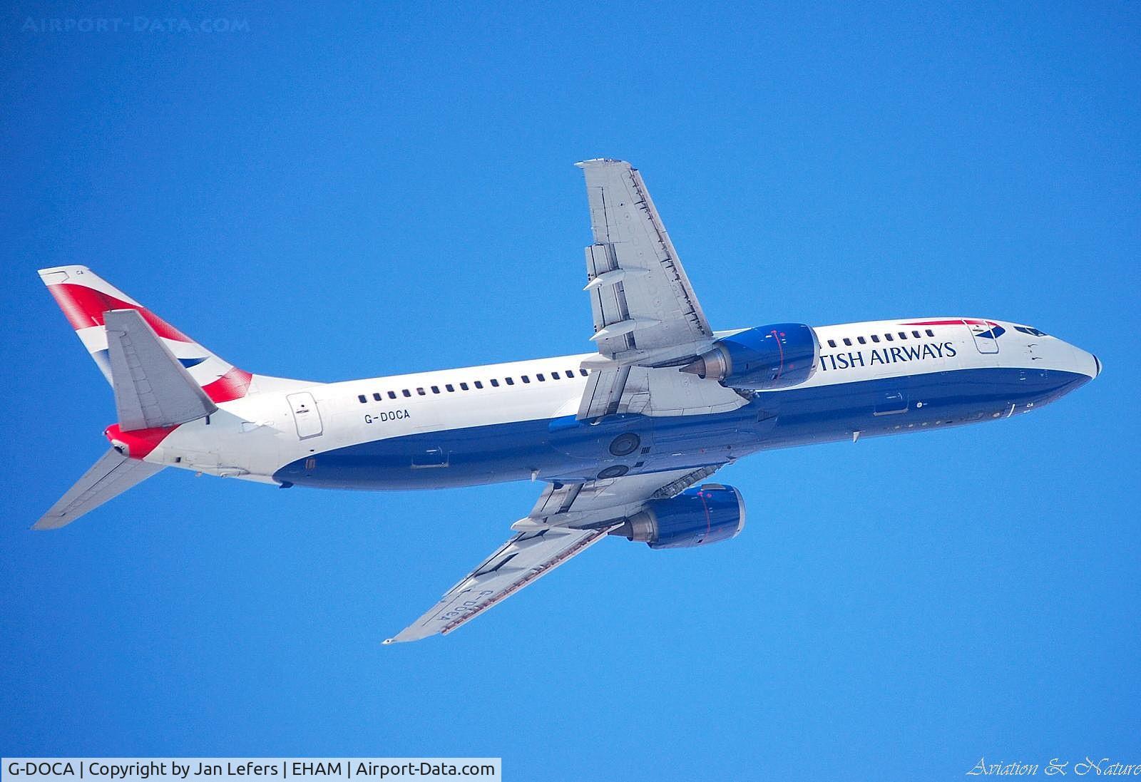 G-DOCA, 1991 Boeing 737-436 C/N 25267, BA Boeing leaving Dutch Aerospace