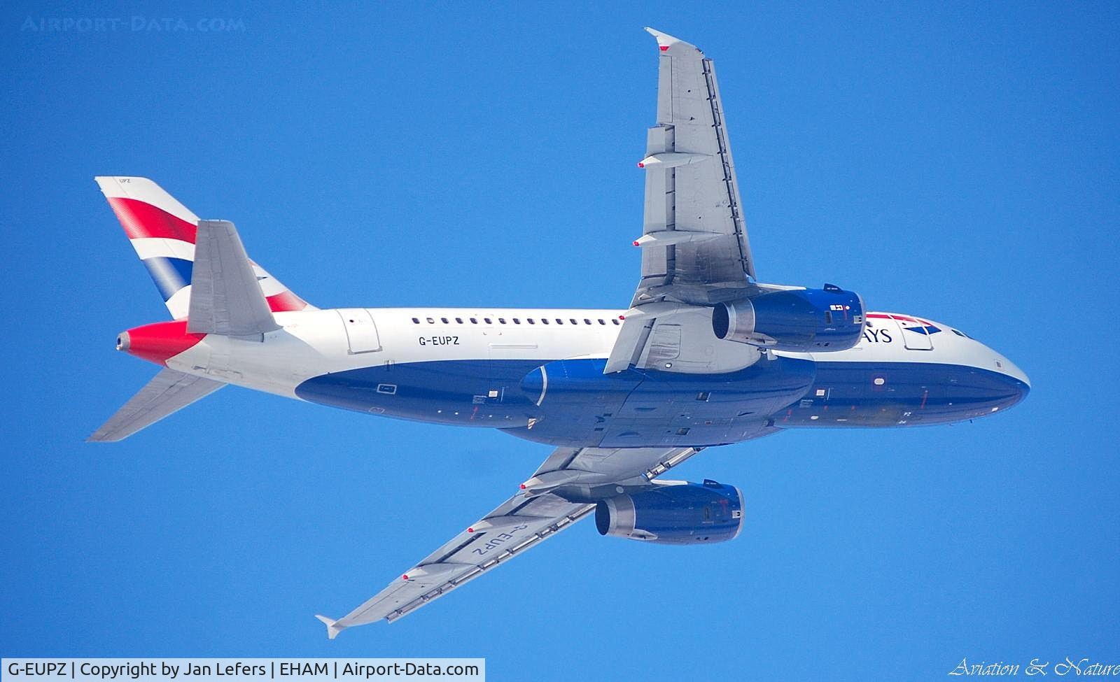 G-EUPZ, 2001 Airbus A319-131 C/N 1510, BA Airbus A319 Departed the Polderbaan