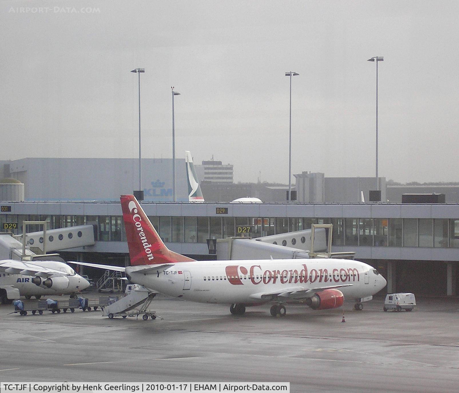 TC-TJF, 1993 Boeing 737-4Y0 C/N 26078, Corendon Airlines , Schiphol