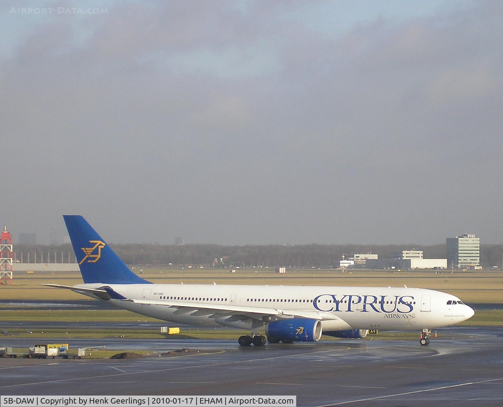 5B-DAW, 1989 Airbus A320-231 C/N 038, Cyprus Airways - Schiphol
