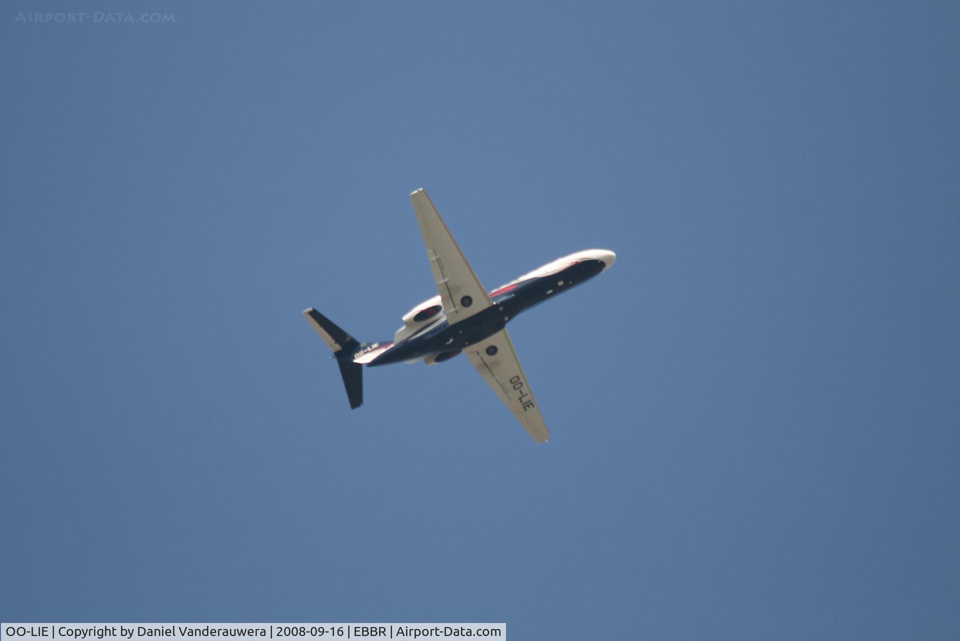 OO-LIE, 2007 Cessna 525B CitationJet CJ3 C/N 525B-0173, Taking off from RWY 07R