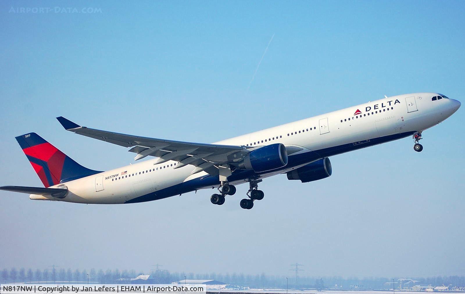 N817NW, 2007 Airbus A330-323 C/N 0843, Delta Airlines Airbus A330