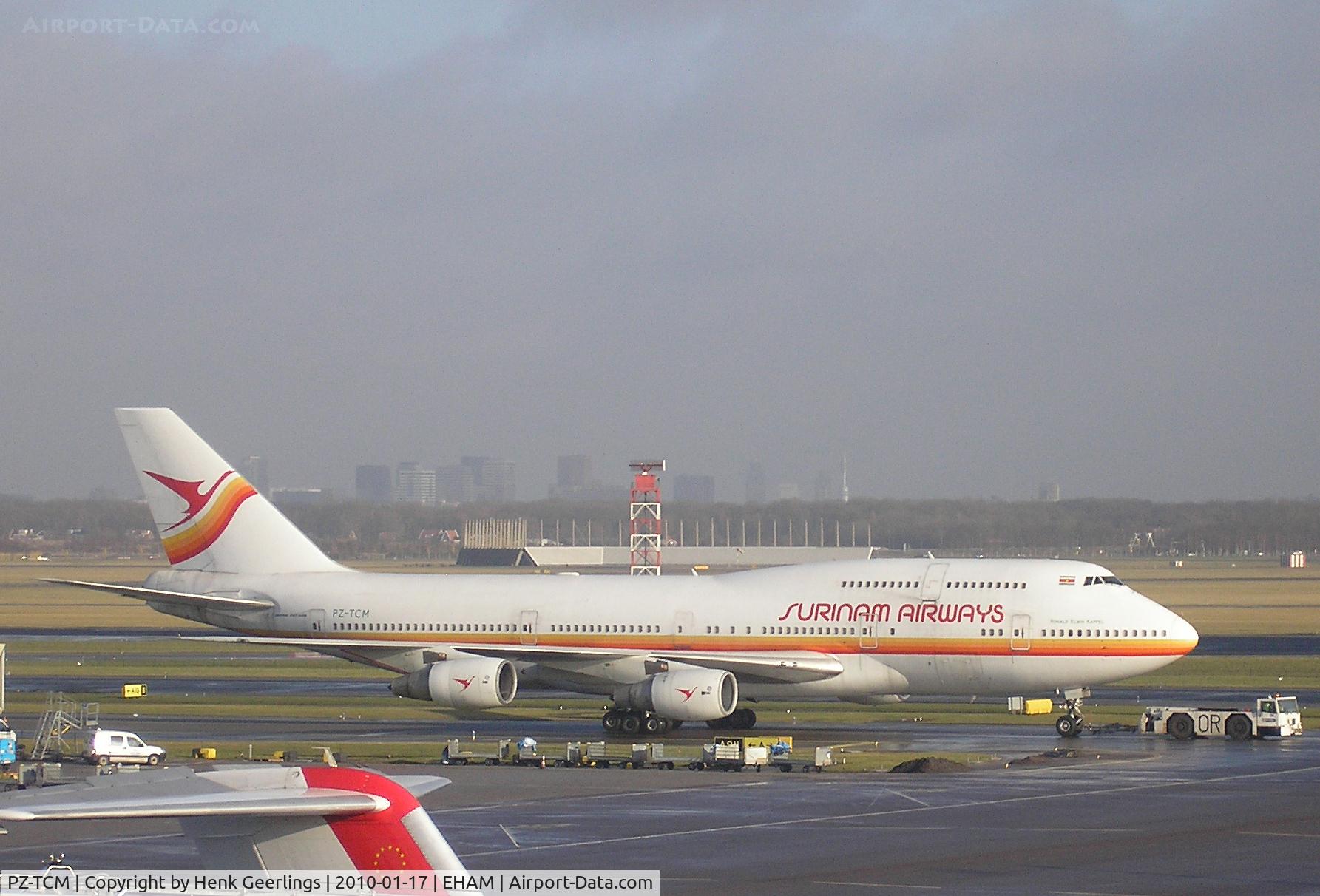 PZ-TCM, 1986 Boeing 747-306M C/N 23508/657, Surinam Airways - Schiphol