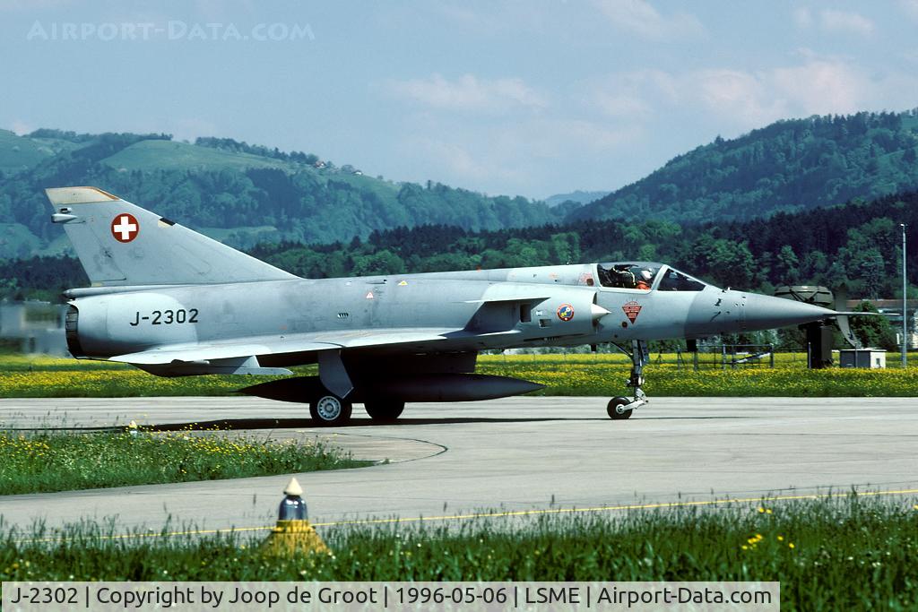 J-2302, Dassault (F+W Emmen) Mirage IIIS C/N 502, This is one of the least seen Mirages of the Swiss AF. From the beginning it has been used as a test bed and did make just some hundreds of flying hours.