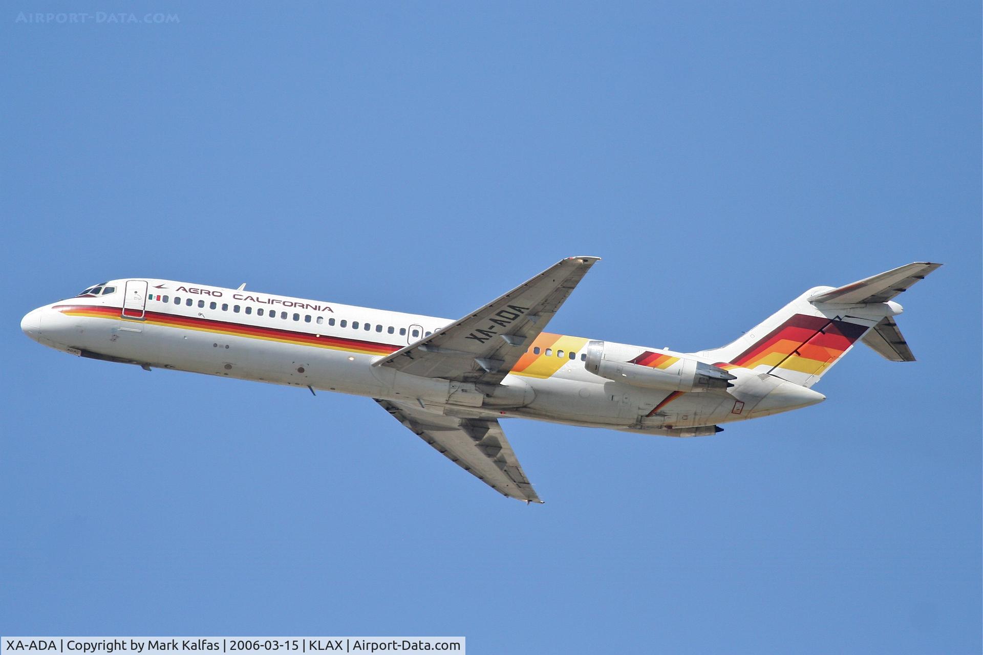 XA-ADA, 1979 McDonnell Douglas DC-9-32 C/N 48112, Aero California McDonnell Douglas DC-9-32 (cn 48112/926)25R KLAX.