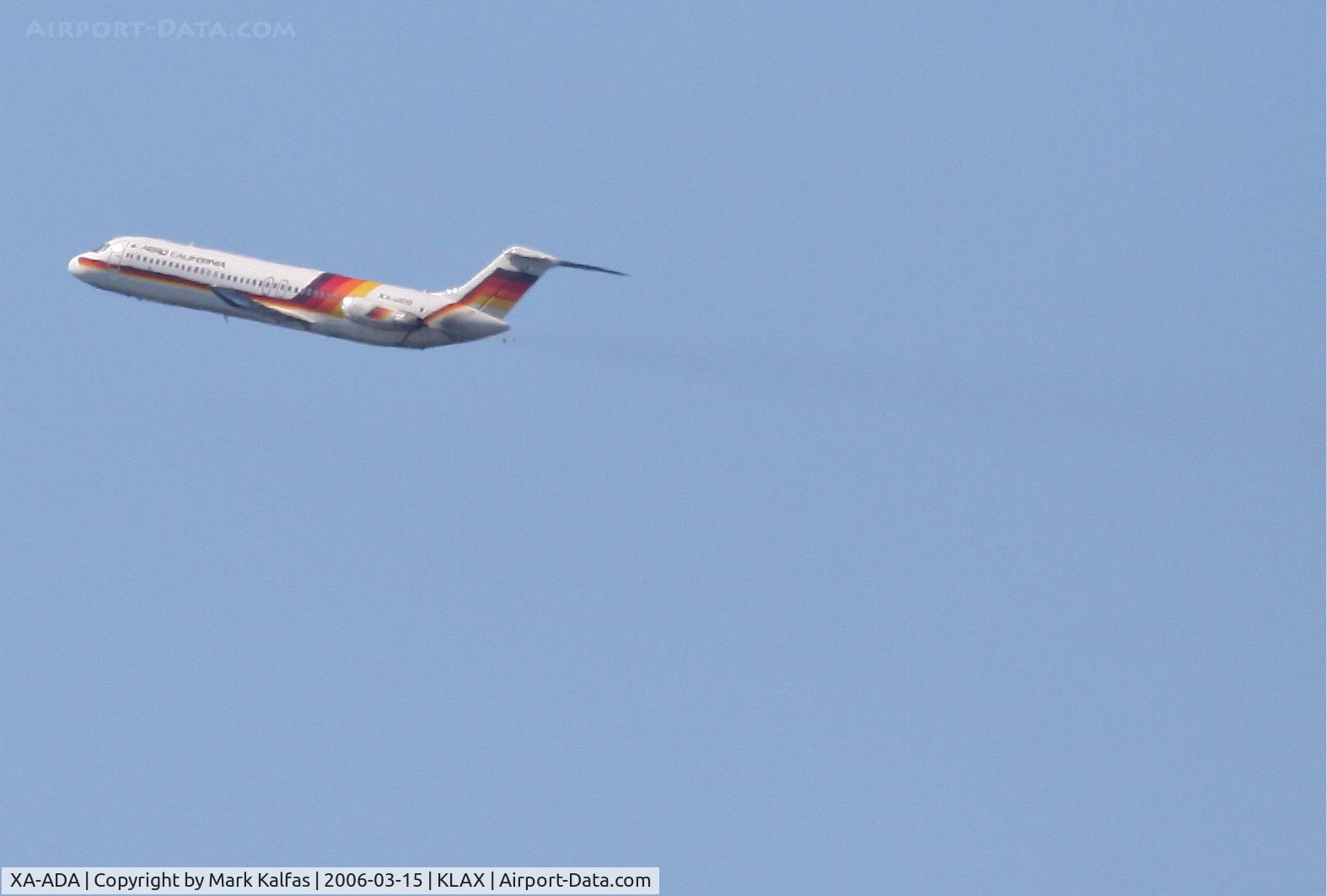 XA-ADA, 1979 McDonnell Douglas DC-9-32 C/N 48112, Aero California McDonnell Douglas DC-9-32 (cn 48112/926)25R KLAX.