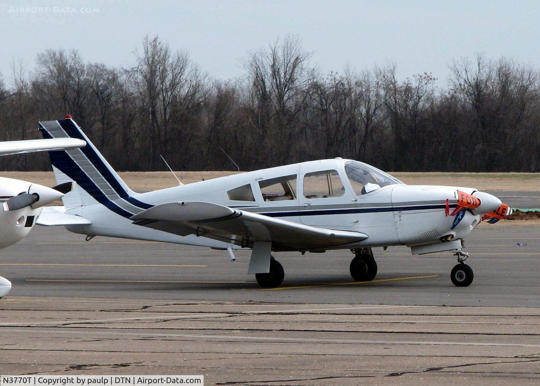 N3770T, 1967 Piper PA-28R-180 Cherokee Arrow C/N 28R-30082, At Downtown Shreveport.