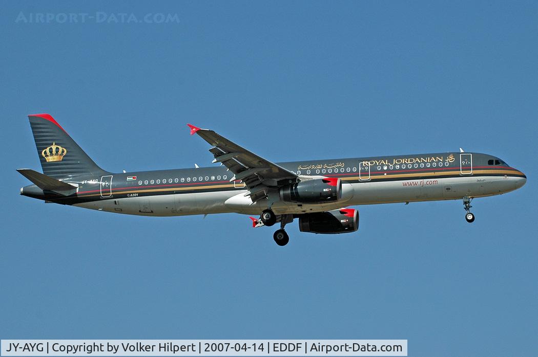 JY-AYG, 2006 Airbus A321-231 C/N 2730, Royal Jordanian