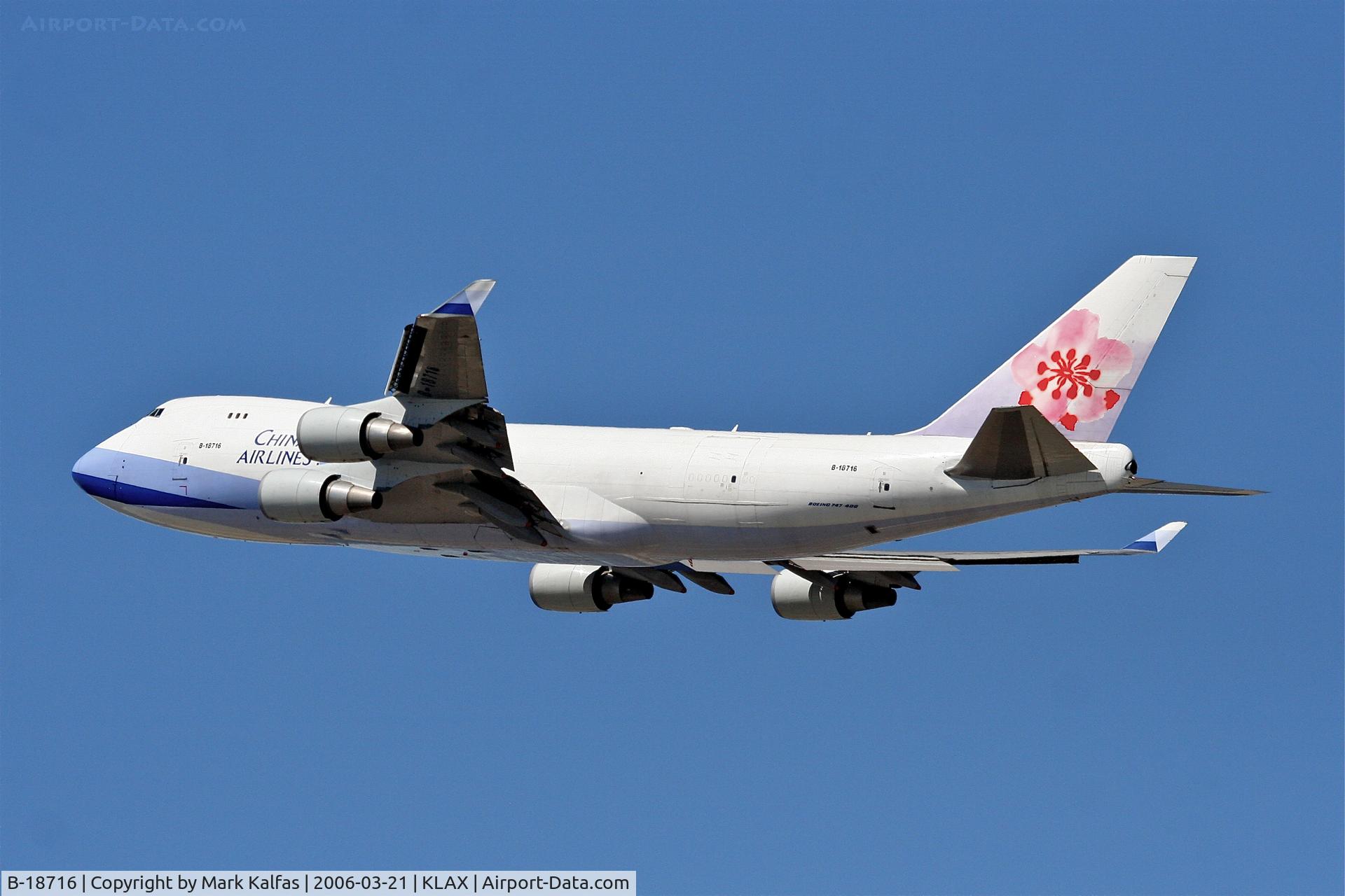 B-18716, 2003 Boeing 747-409F/SCD C/N 33732, Air China Cargo Boeing 747-409F, 25L departure KLAX.