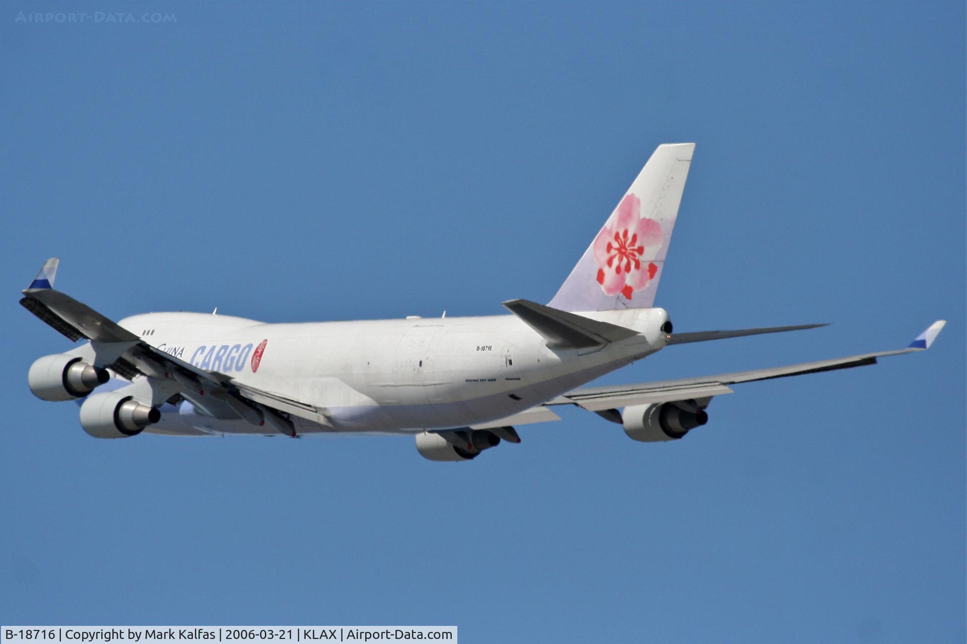 B-18716, 2003 Boeing 747-409F/SCD C/N 33732, Air China Cargo Boeing 747-409F, 25L departure KLAX.