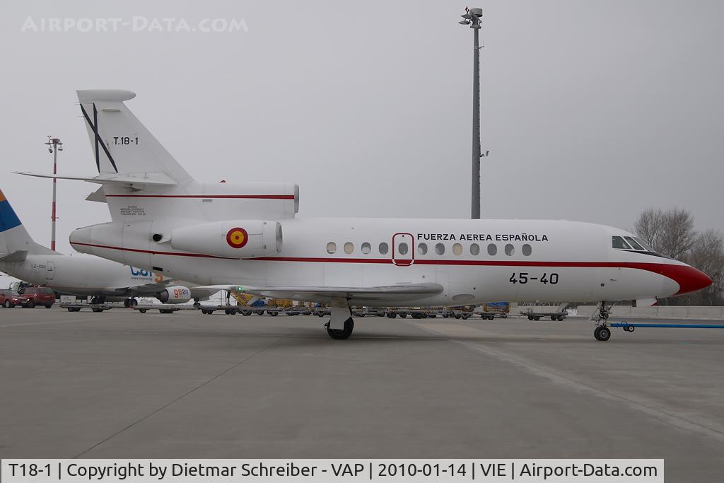 T18-1, 1987 Dassault Falcon 900 C/N 38, Spanish Air Force Falcon 900