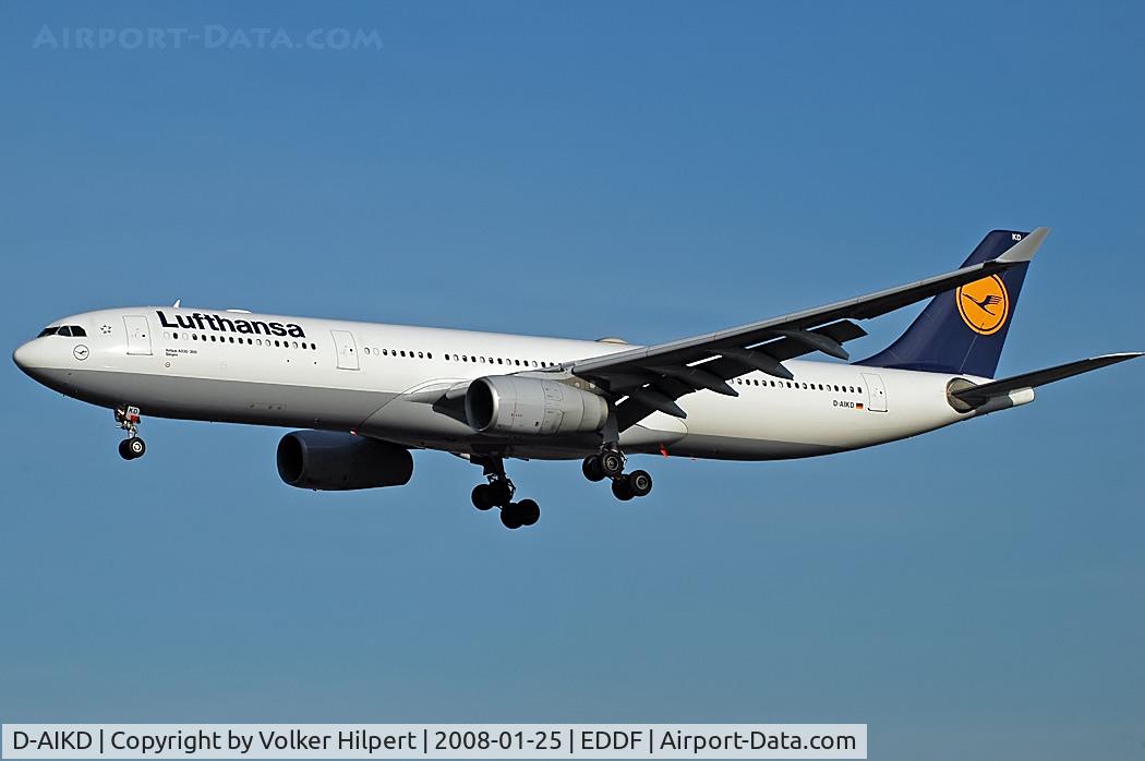 D-AIKD, 2004 Airbus A330-343X C/N 629, Lufthansa