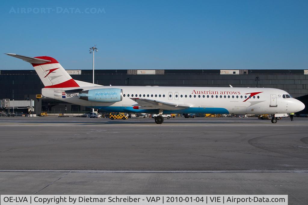 OE-LVA, 1994 Fokker 100 (F-28-0100) C/N 11490, Austrian Arrows Fokker 100