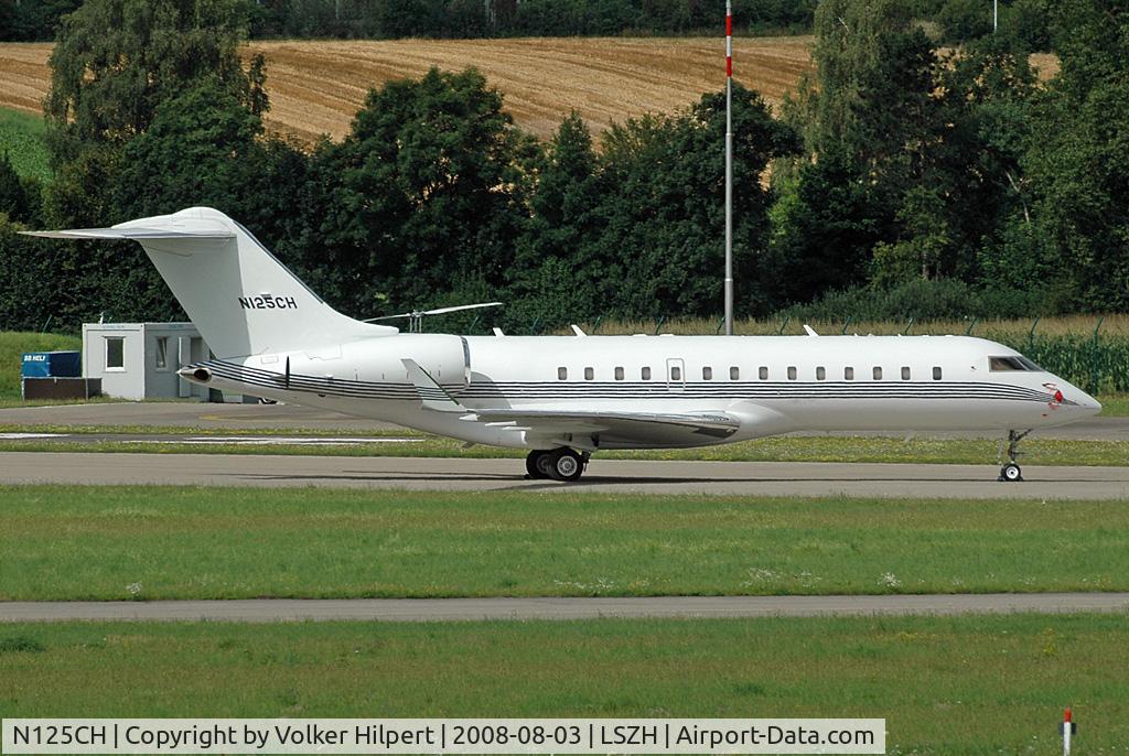 N125CH, 2001 Bombardier BD-700-1A10 Global Express C/N 9080, at zrh