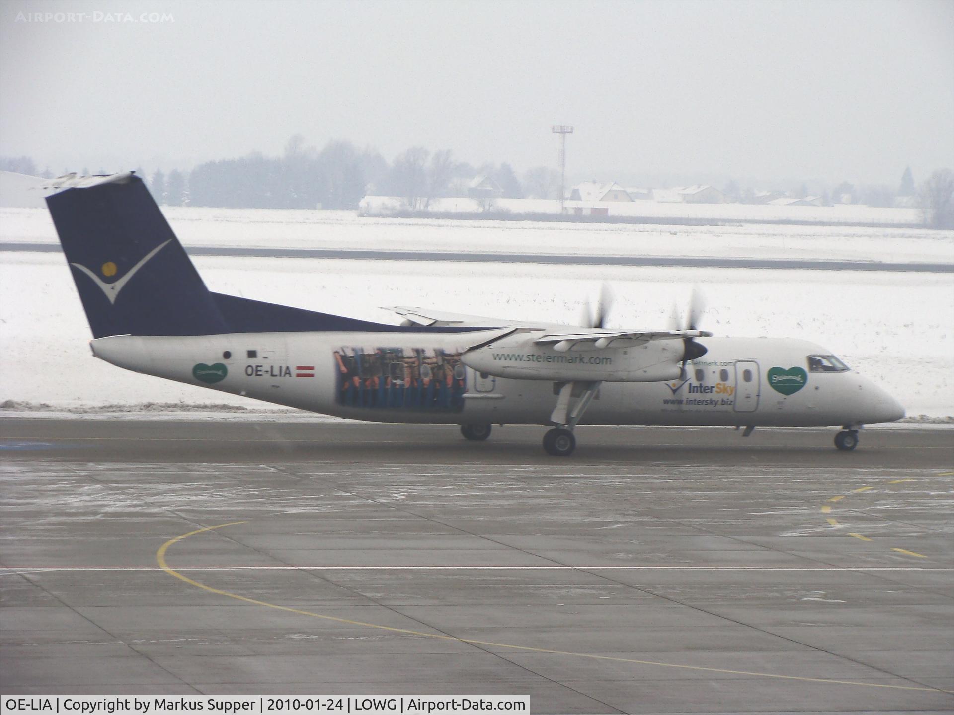 OE-LIA, 1997 De Havilland Canada DHC-8-314 Dash 8 C/N 505, Intersky Dash 8 