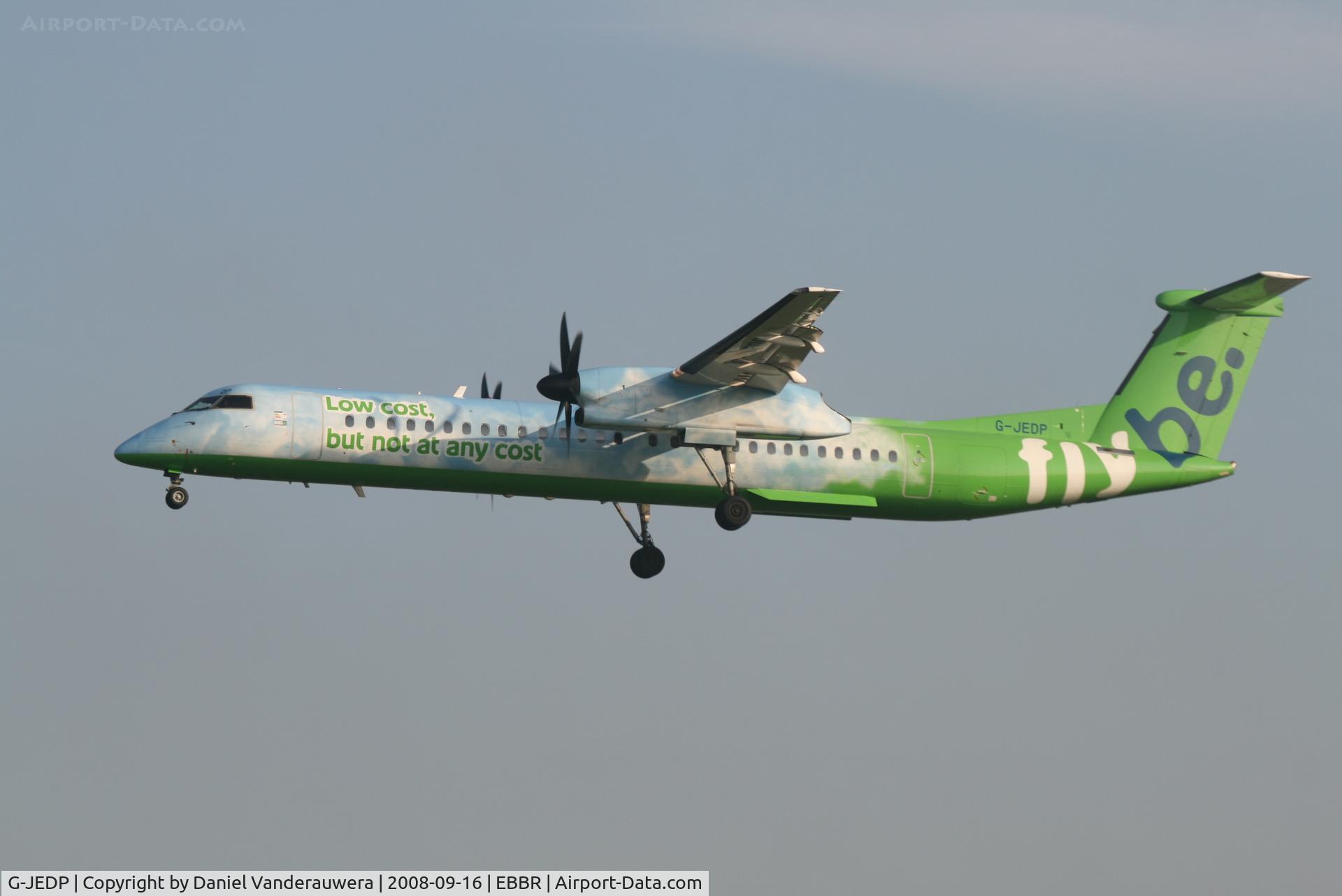 G-JEDP, 2003 De Havilland Canada DHC-8-402Q Dash 8 C/N 4085, Arrival of flight BE7181 to RWY 25L