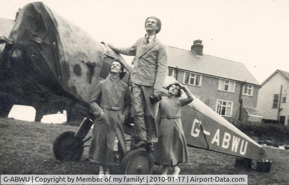 G-ABWU, 1936 Spartan Three Seater I C/N 67, Taken in 1932 Llandudno...not airworthy at this time!