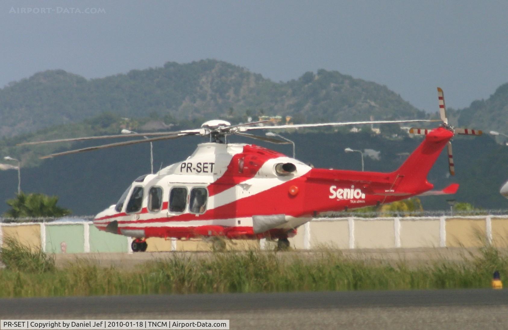 PR-SET, AgustaWestland AW-139 C/N 41220, PR-SET park at the main ramp just a next look