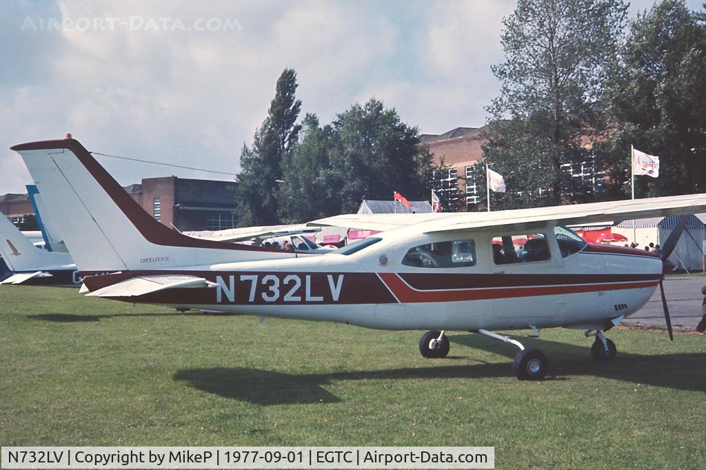 N732LV, 1977 Cessna 210M Centurion C/N 210-61605, Cessna demonstrator at the 1977 Business and Light Aviation Show.