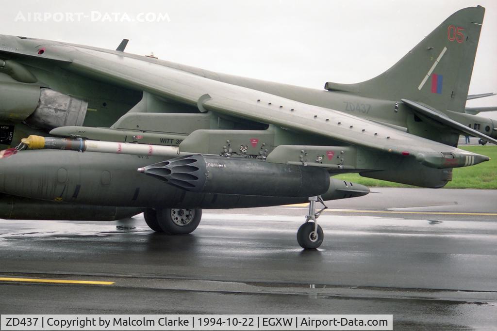 ZD437, British Aerospace Harrier GR.7 C/N P49, British Aerospace Harrier GR7 at RAF Waddington's Photocall in 1994.