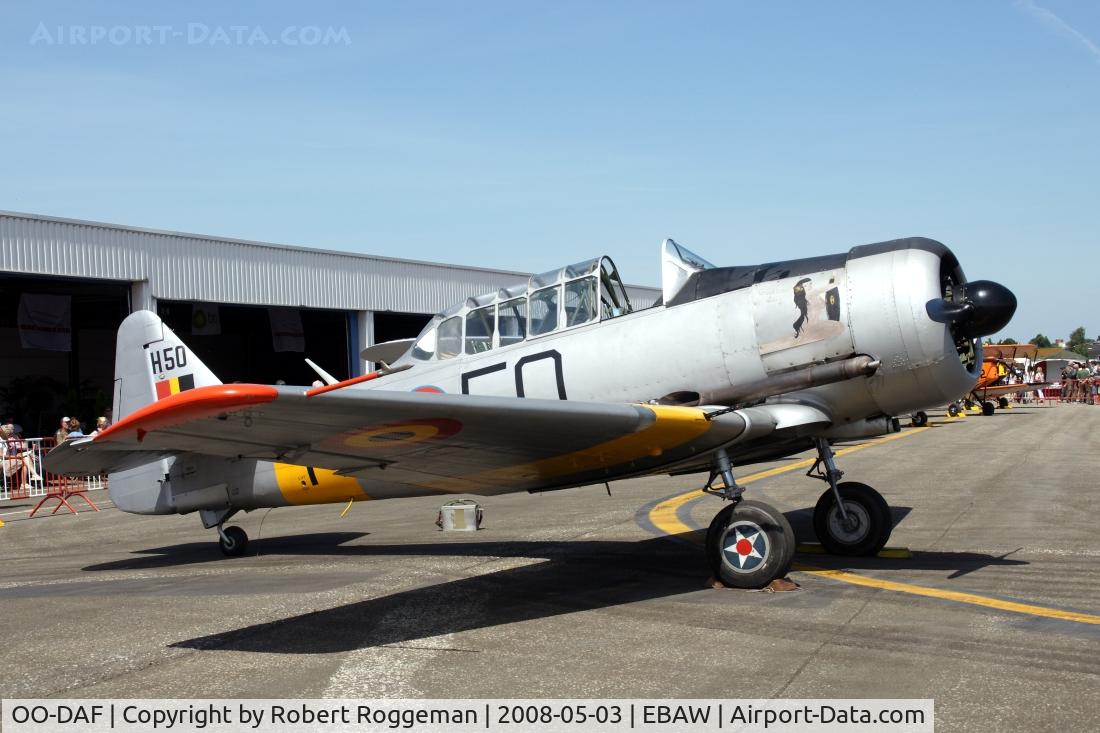 OO-DAF, 1944 Noorduyn AT-16 Harvard IIB C/N 14A-1494, Painted as H-50 Belgian Air Forc.43-13195.19 th Antwerp Stampe Fly in.